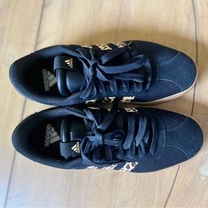 Adidas Navy Sneakers with Animal Print